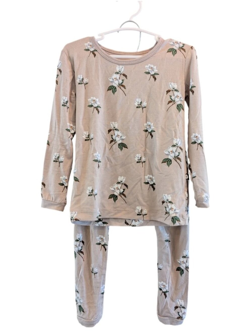 Kyte Baby Kakhi Magnolia Bamboo Long-Sleeve PJ Set 2T